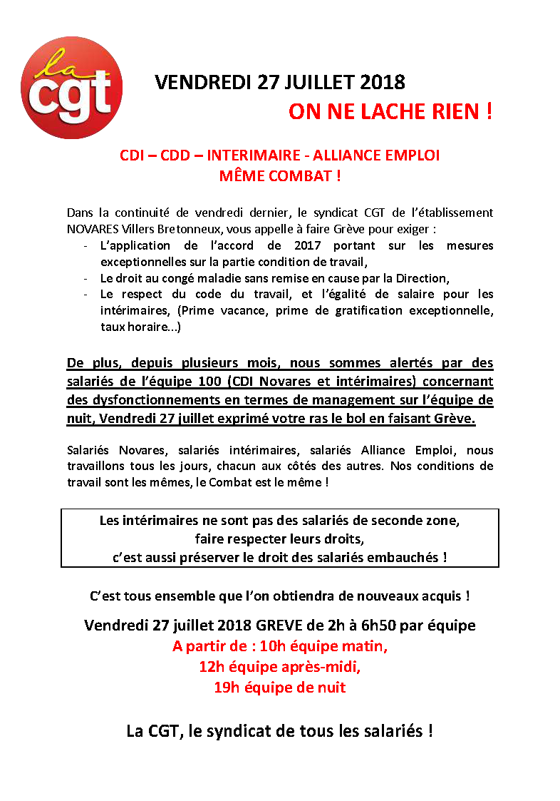 La Cg Pour La Defense Des Salarie E S Interimaires