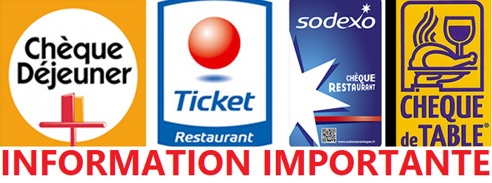 Lire la suite à propos de l’article INFORMATION TICKETS RESTAURANTS